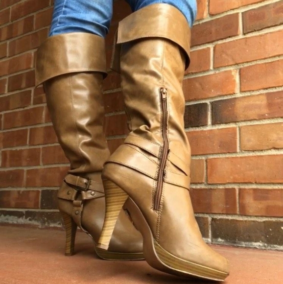 Light brown Rampage high heel boots - Picture 4 of 4